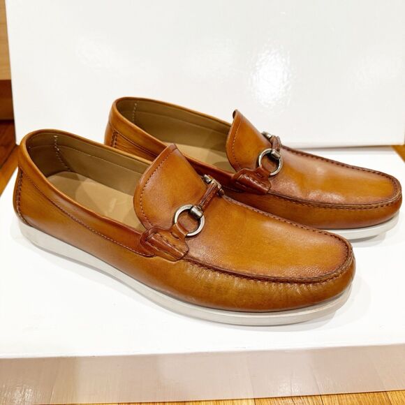 Magnanni Marbella Men's Leather Bit Loafers Size Rubber Sole